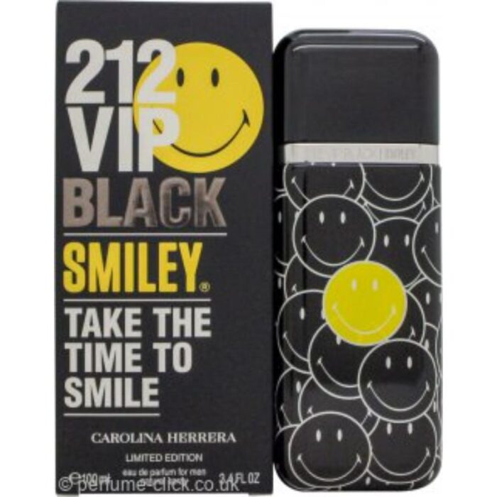 Carolina Herrera 212 VIP Black Smiley Eau de Parfum 100ml Spray - Image 1